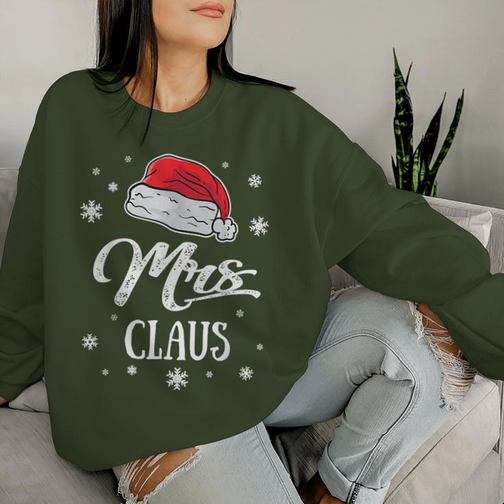 Mrs Mama Santa Claus Christmas Santa Hat Mum Sweatshirt Frauen Geschenke für Sie