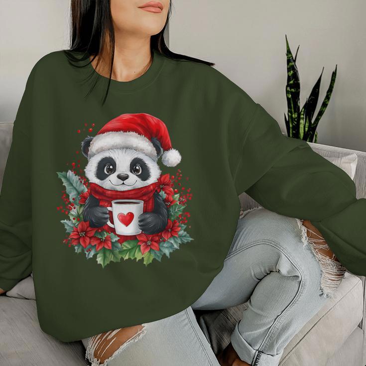 Panda Christmas Children Christmas Panda Sweatshirt Frauen Geschenke für Sie