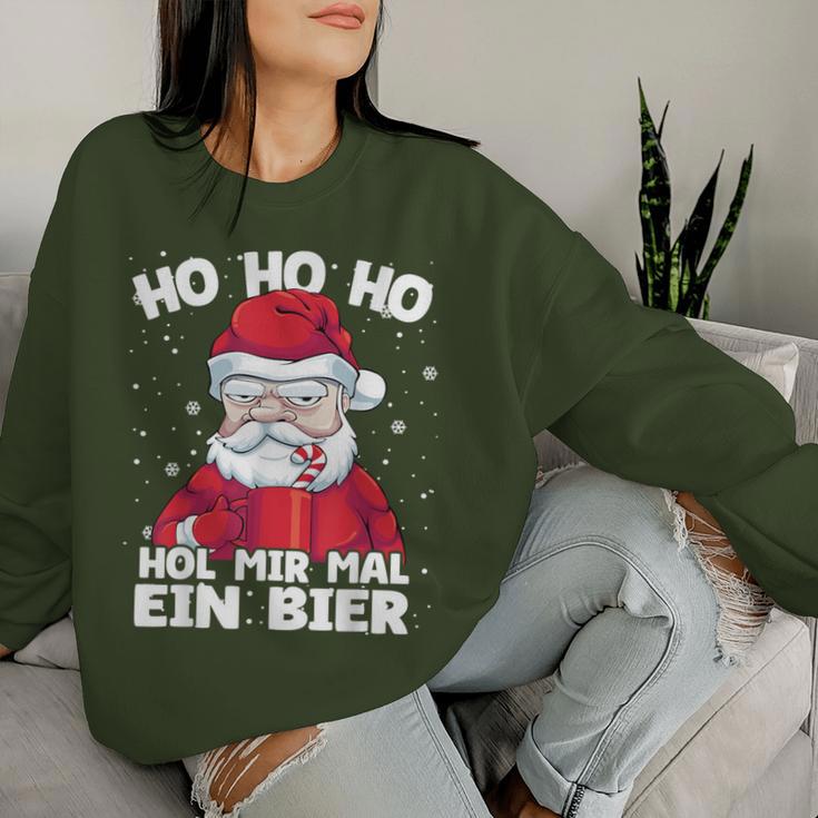 Santa Claus Beer Christmas Ho Ho Hol Mir Mal Ein Bier Sweatshirt Frauen Geschenke für Sie