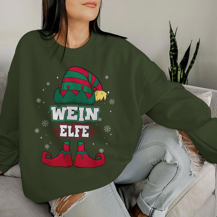 Wine Elf Partner Look Christmas Sweatshirt Frauen Geschenke für Sie