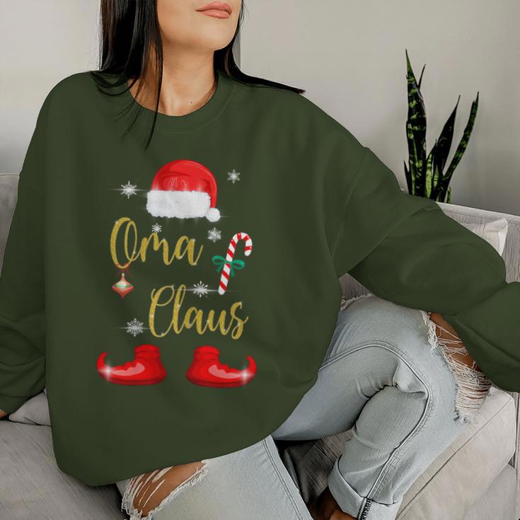 Women's Grandma Claus Matching Christmas Pyjamas Grandma Sweatshirt Frauen Geschenke für Sie