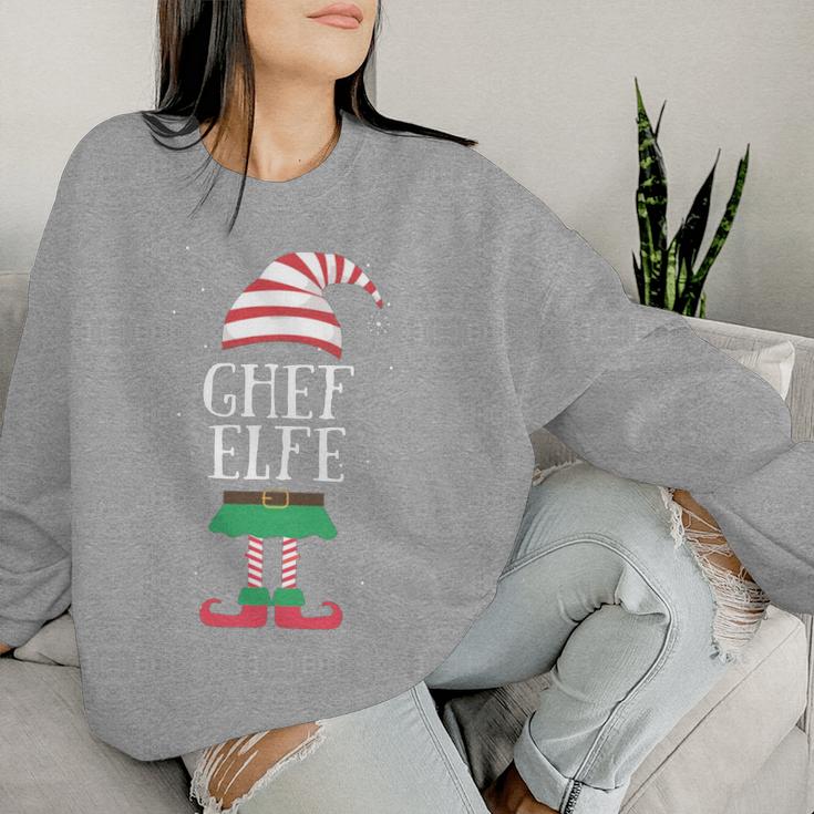 Women's Chef Elf Partner Look Christmas For Women Sweatshirt Frauen Geschenke für Sie