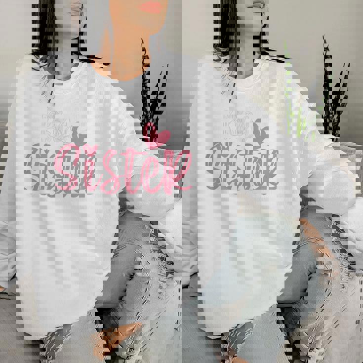 Bambino Promosso A Big Sister 2024 Women Sweatshirt Regalos para ella