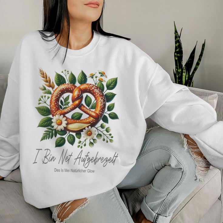 I Bin Ned Aufgeprezelt Trachten Girl's Women's Dirndl Replacement Sweatshirt Frauen Geschenke für Sie