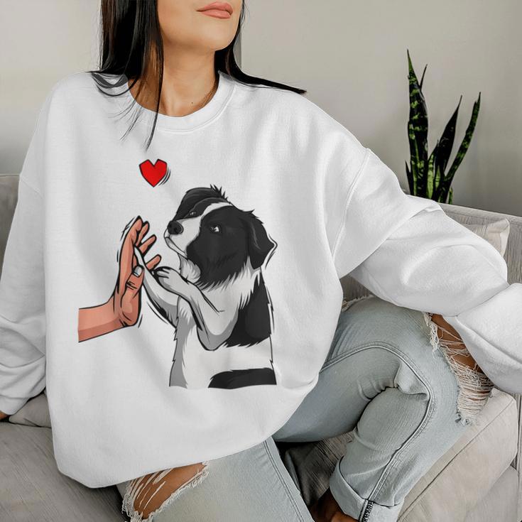 Border Collie Love Dogs Mama Female Sweatshirt Frauen Geschenke für Sie