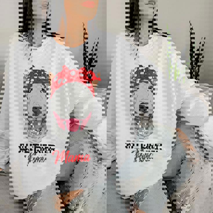 Bull Terrier Mamma Cane Women Sweatshirt Regalos para ella