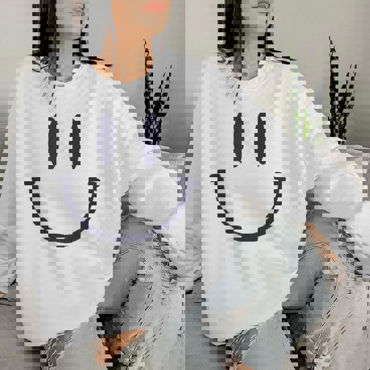 Cara Sonriente Emoticono Sonrisa Feliz Hombre Niños Sudadera Mujer Regalos para ella