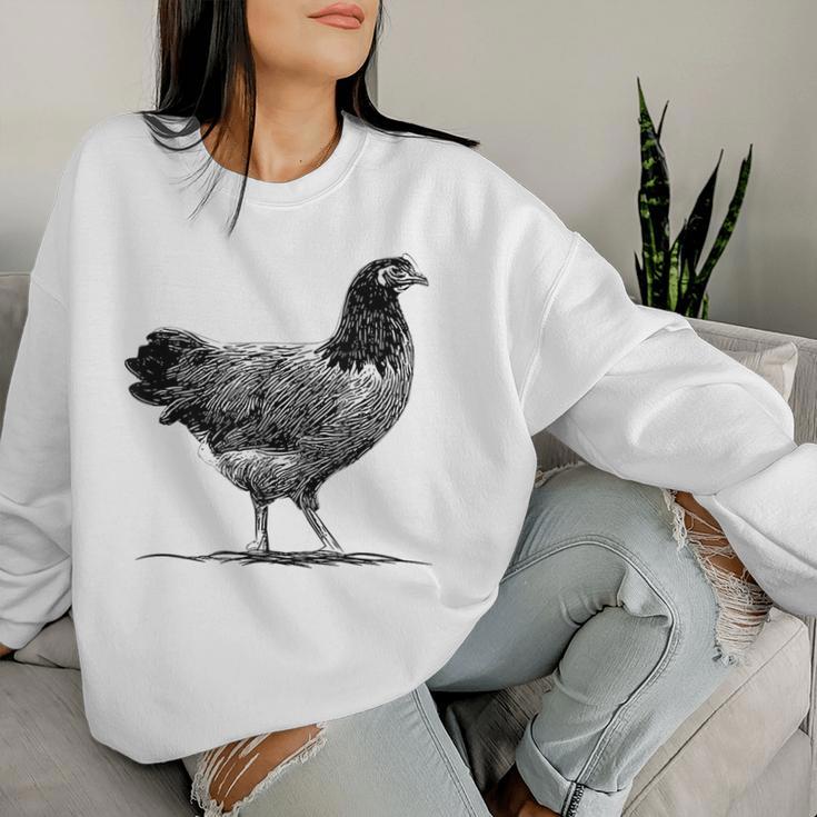 Chicken Breederorwerk Chickens Hen Chickens Gray Sweatshirt Frauen Geschenke für Sie