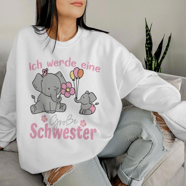 Children's Big Sister 2024 Ich Werde Eine Große Schwester Sweatshirt Frauen Geschenke für Sie