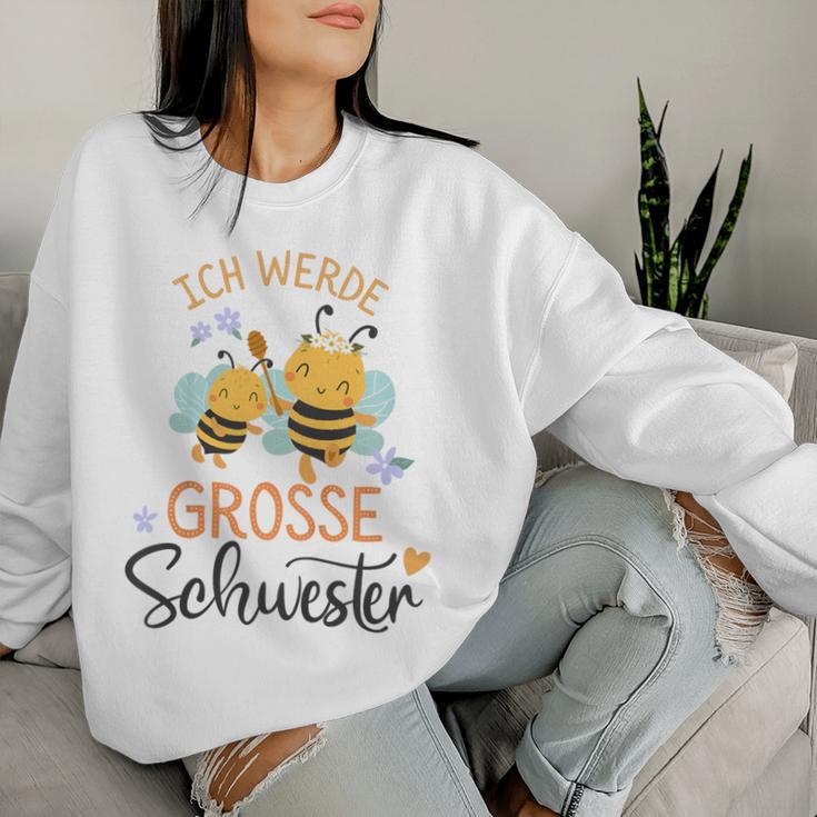 Children's Big Sister I Will Big Sister 2025 Bee Girl Sweatshirt Frauen Geschenke für Sie