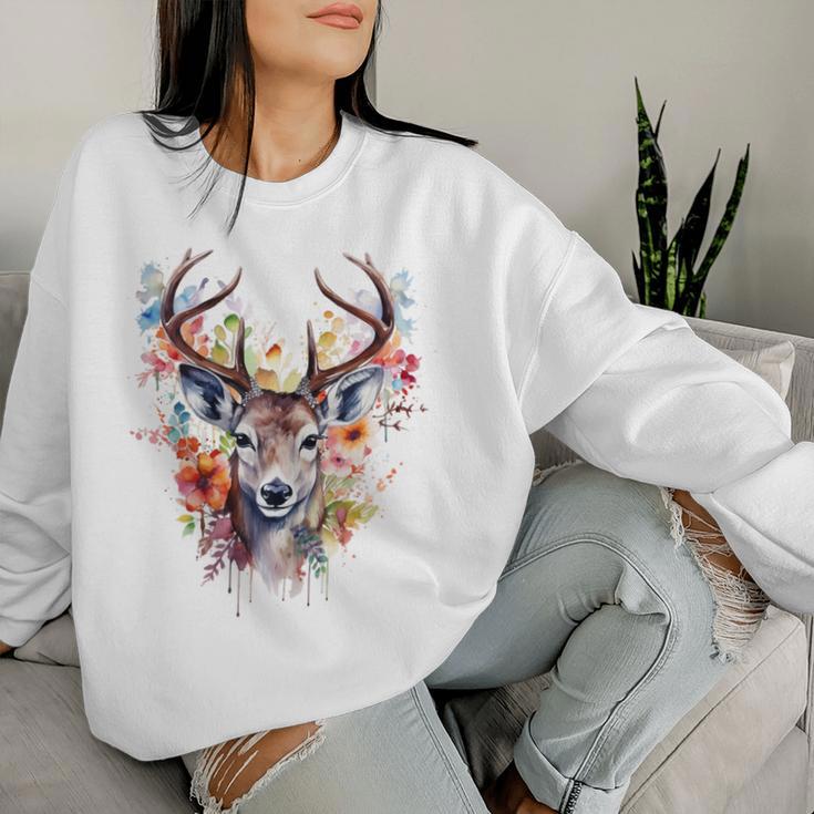 Deer Costume Women's Costume Sweatshirt Frauen Geschenke für Sie