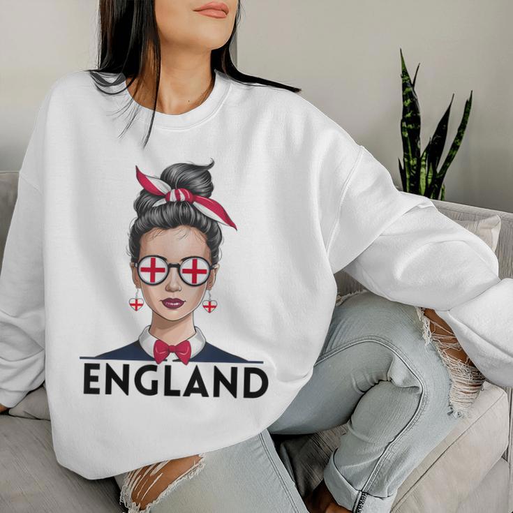 England Girl's Women's Flag England Jersey 2024 Sweatshirt Frauen Geschenke für Sie