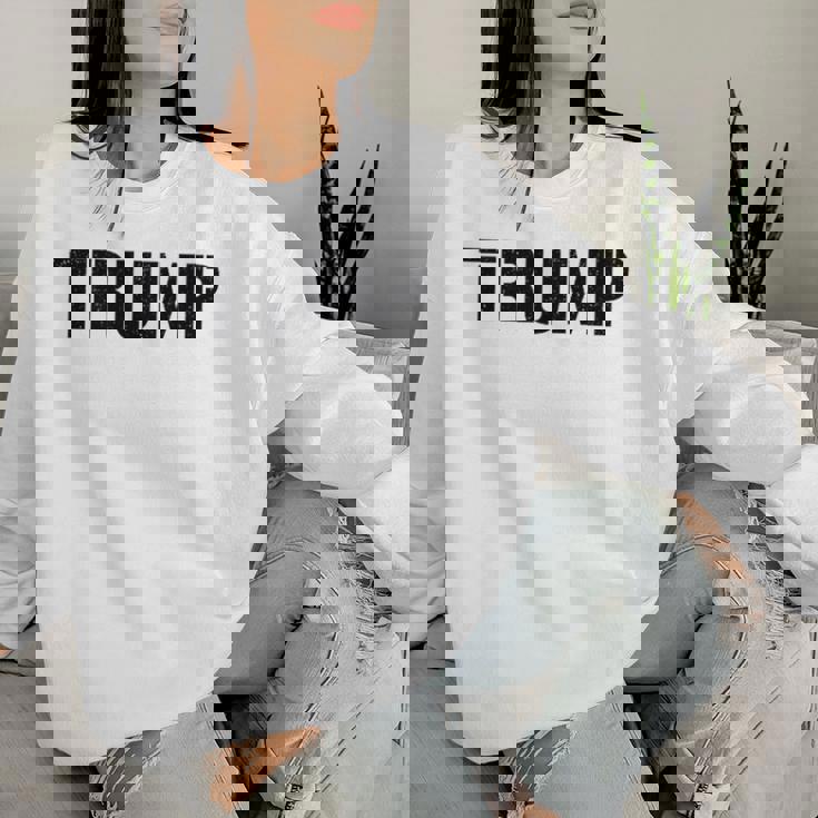 Estilo Militar De Plantilla Donald Trump 2024 Sudadera Mujer Regalos para ella
