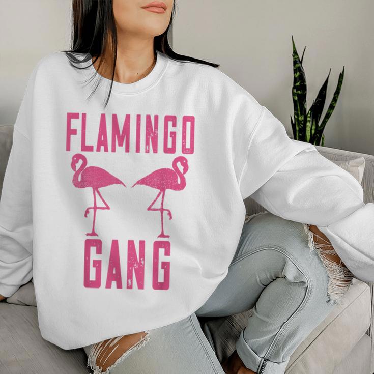 Flamingo Gang Pink Flamingo Sweatshirt Frauen Geschenke für Sie