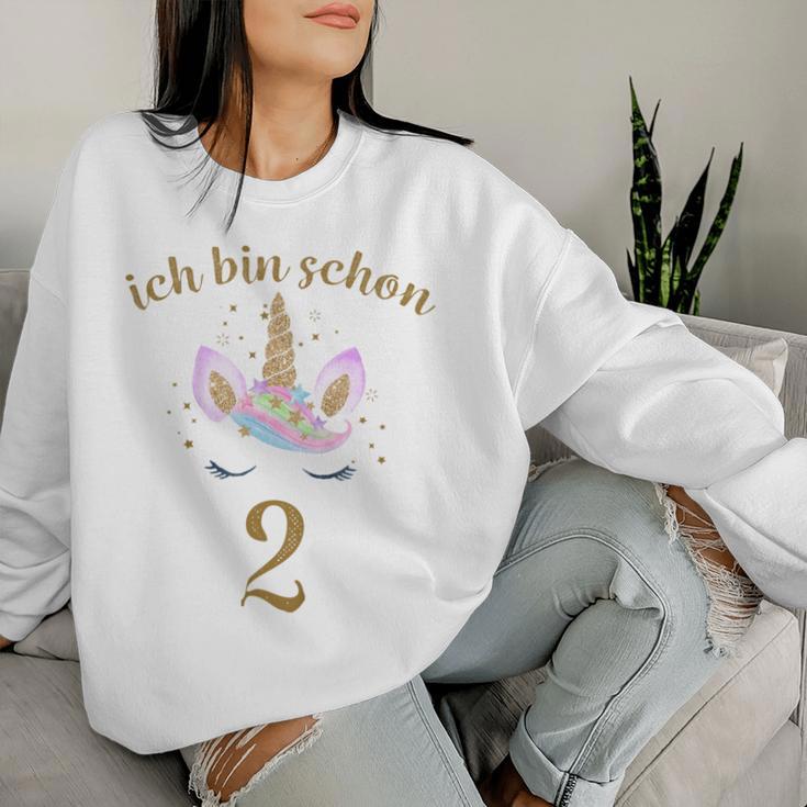 Girls' Kinder Ich Bin Schon 2 Sweatshirt Frauen Geschenke für Sie