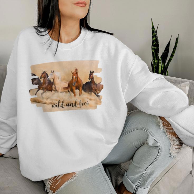 Horse Riding Desert Freedom Sweatshirt Frauen Geschenke für Sie