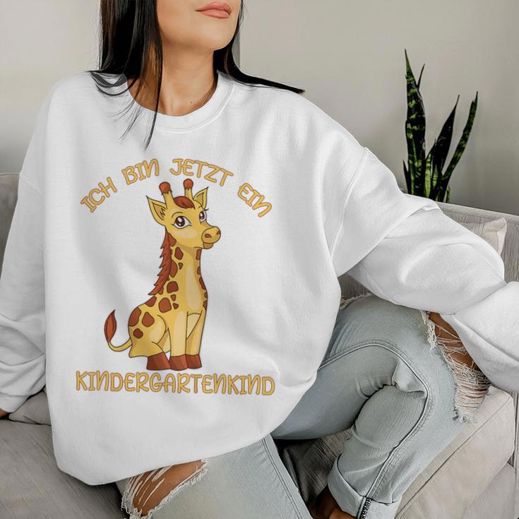 Ich Bin Jetzt Ein Kindergartenkind Giraffe Sweatshirt Frauen Geschenke für Sie