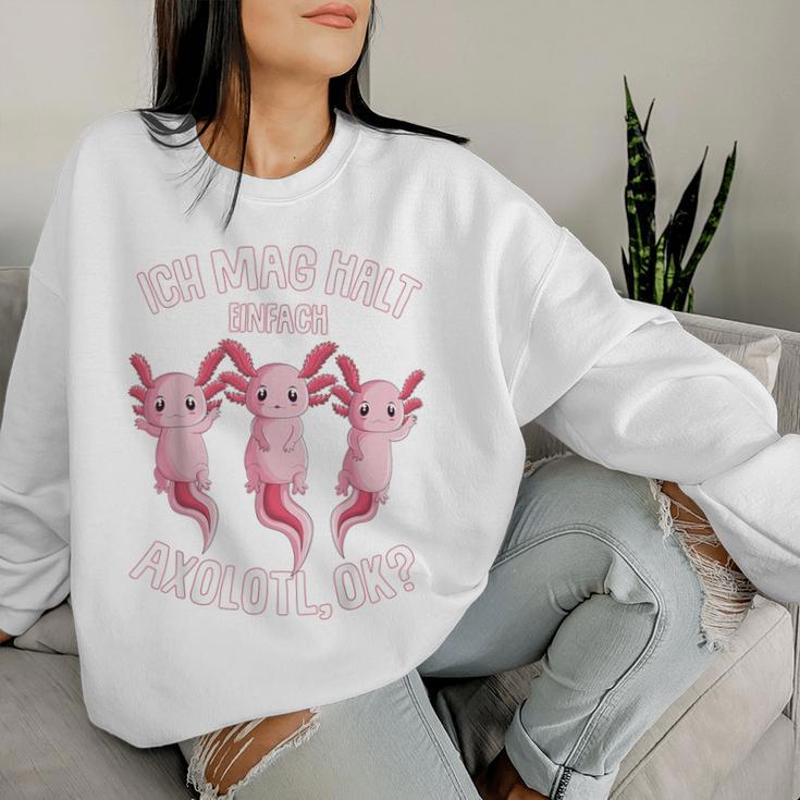 Ich Mag Halt Axolotl Children's Girls Sweatshirt Frauen Geschenke für Sie