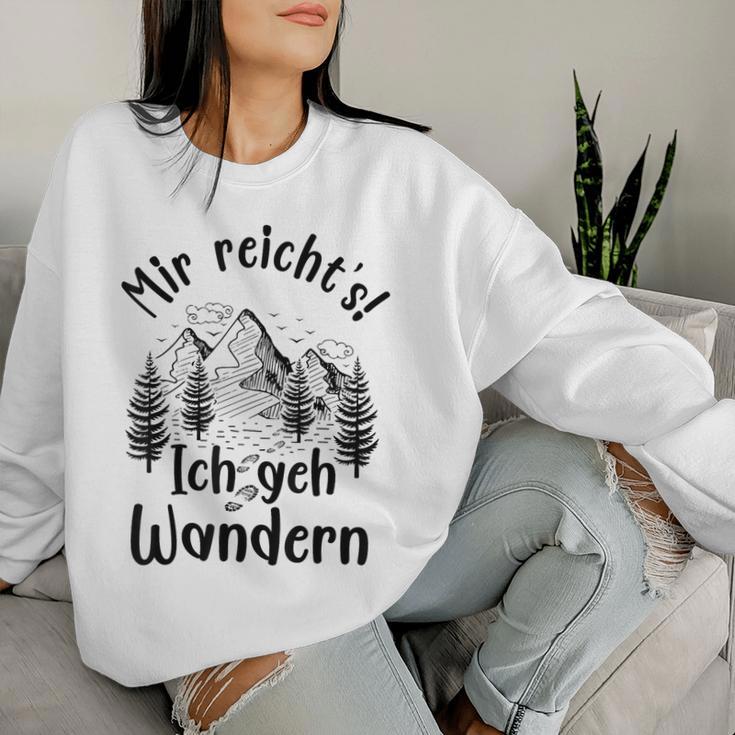 Mir Reichts Ich Geh Hikern Hiker Women's Gray S Sweatshirt Frauen Geschenke für Sie