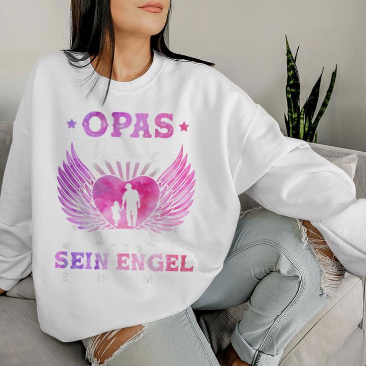 Opas Girl Ich War Once Sein Angel Jetzt Ist Er Meiner Sweatshirt Frauen Geschenke für Sie