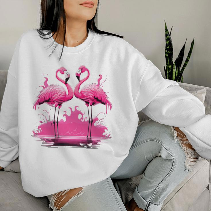 Pink Flamingo Summer Vibes For Women Women Sweatshirt Gifts for Her