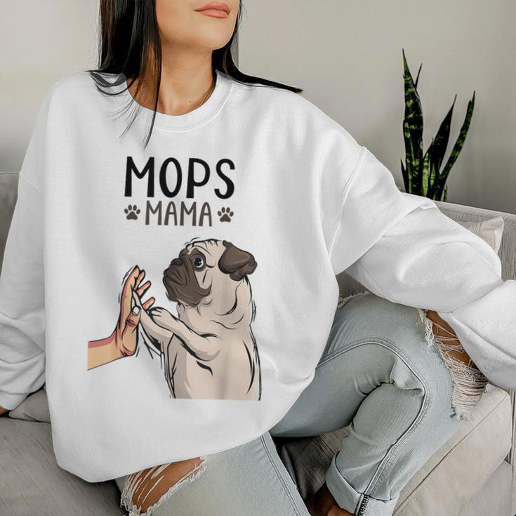 Pug Mama Dog Holder Mummy Women's Sweatshirt Frauen Geschenke für Sie