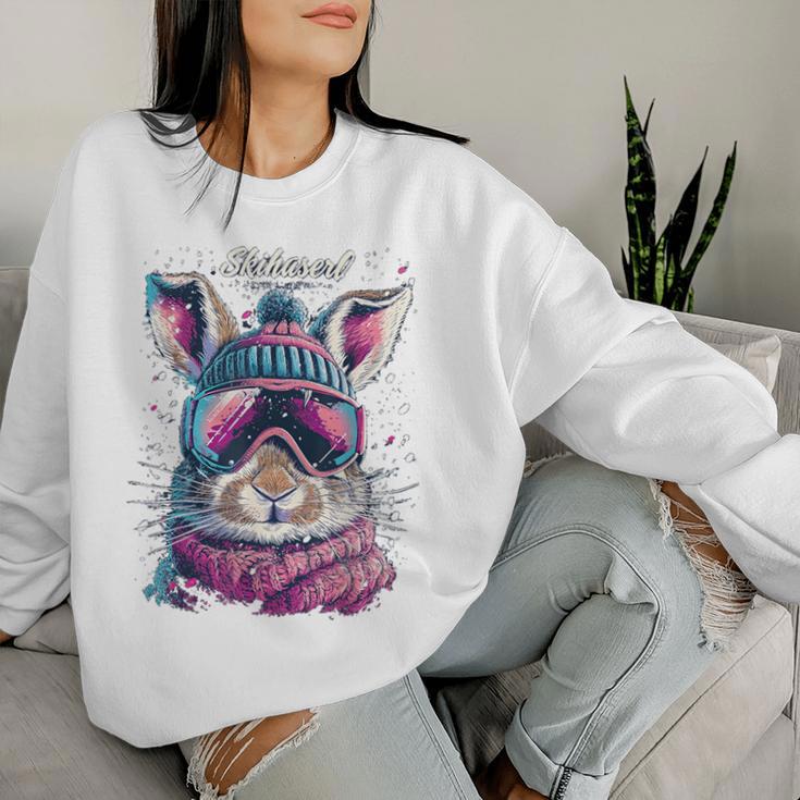 Skihaserl Apres Ski Haserl Skier Winter Women's Sweatshirt Frauen Geschenke für Sie