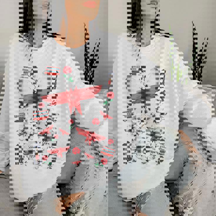 St Georges Day Outfit For & English Flag Butterflies Women Sweatshirt Gifts for Her