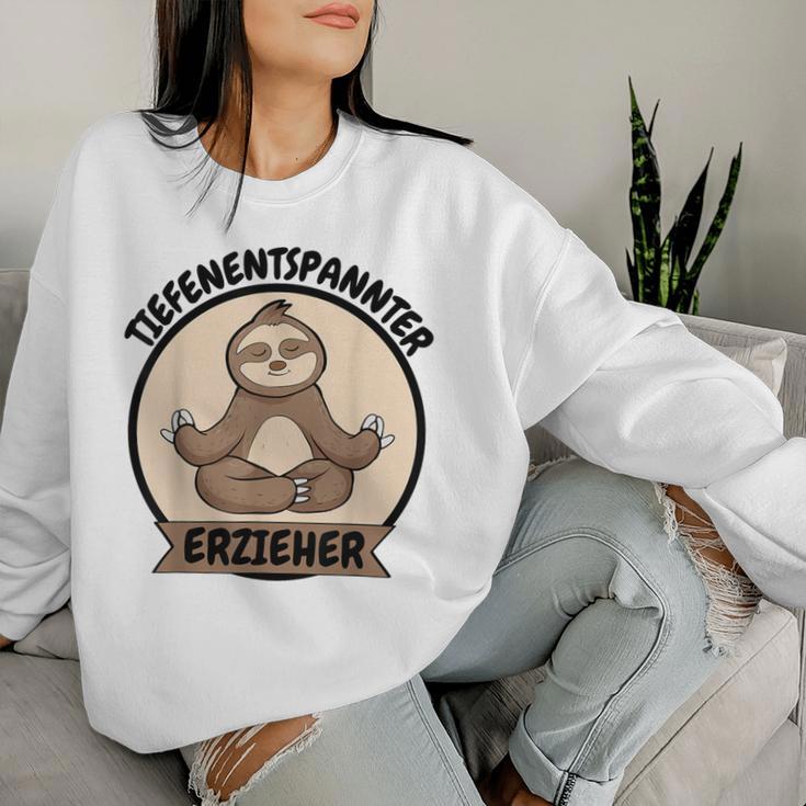 Teacher Deep-Relaxed Sloth Yoga Sweatshirt Frauen Geschenke für Sie