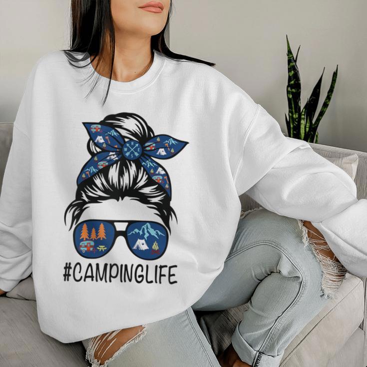 Women's Campinglife Camperleben Coolintage Camper Camping Sweatshirt Frauen Geschenke für Sie