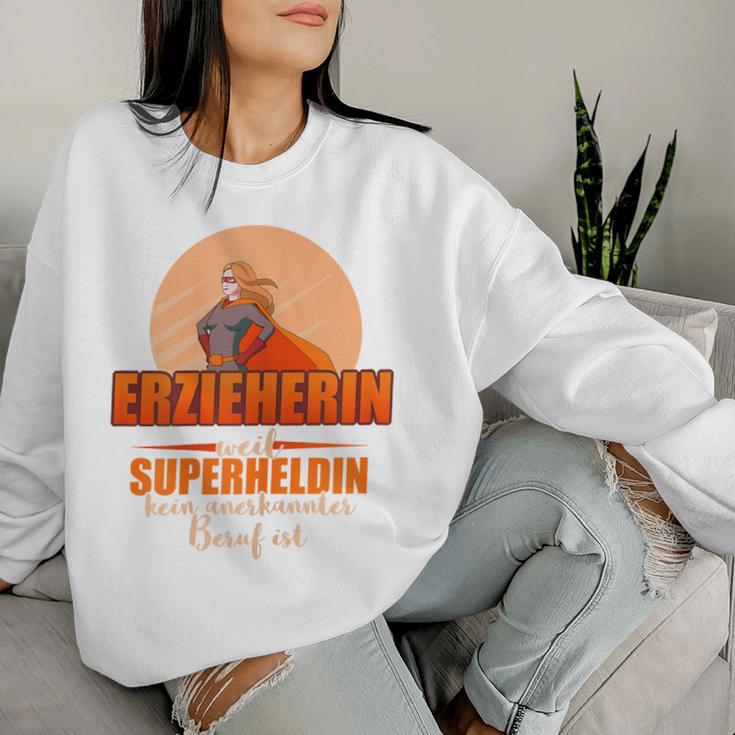 Women's Erzieherin Weil Superheldin Keine Professional Sweatshirt Frauen Geschenke für Sie