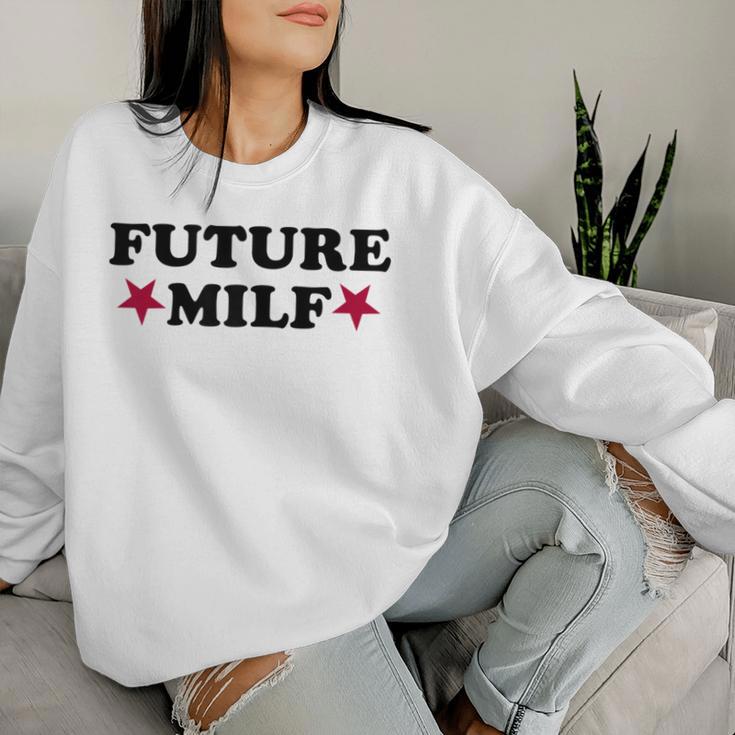 Women's Future Milf Retrointage Style Sweatshirt Frauen Geschenke für Sie