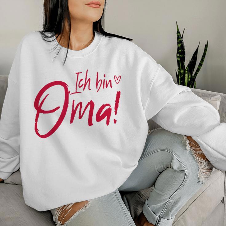 Women's Ich Bin Oma Werden Zur Oma Befördert Ich Bin Oma Werden Zur Oma S Sweatshirt Frauen Geschenke für Sie