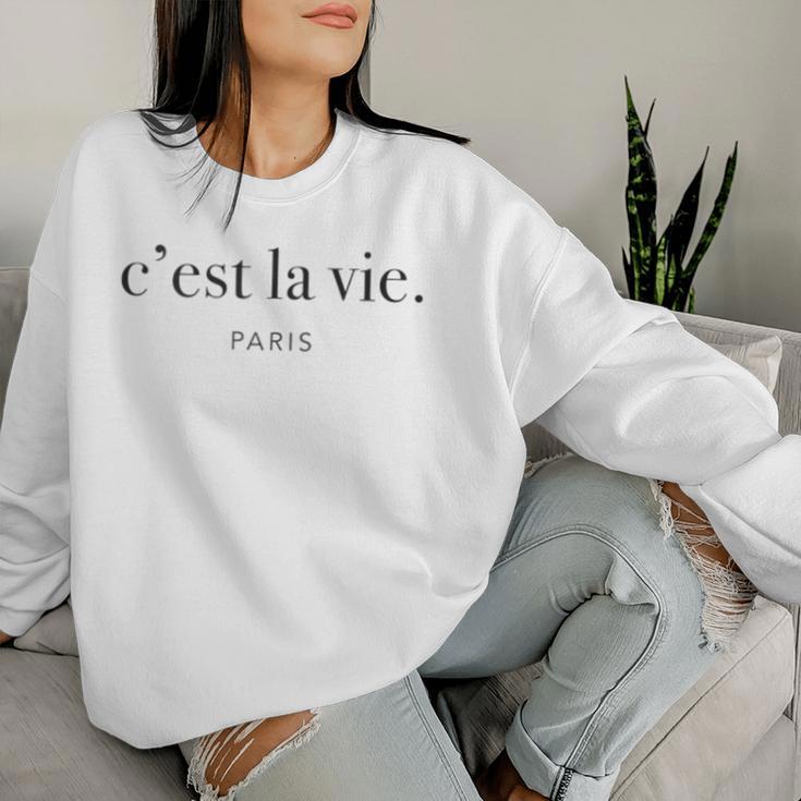 Women's Paris Women's Cest Laie Classic Elegant Sweatshirt Frauen Geschenke für Sie