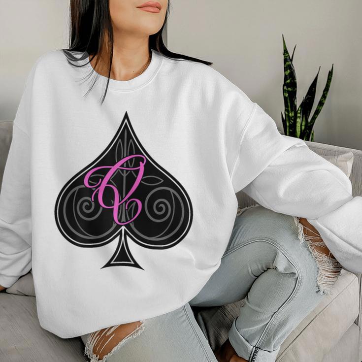 Women's Queen Of Spades Hot Wife Swinger Sweatshirt Frauen Geschenke für Sie