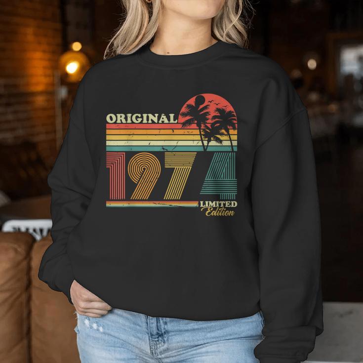 1974Intage Birthday Retrointage Women's Sweatshirt Frauen Lustige Geschenke