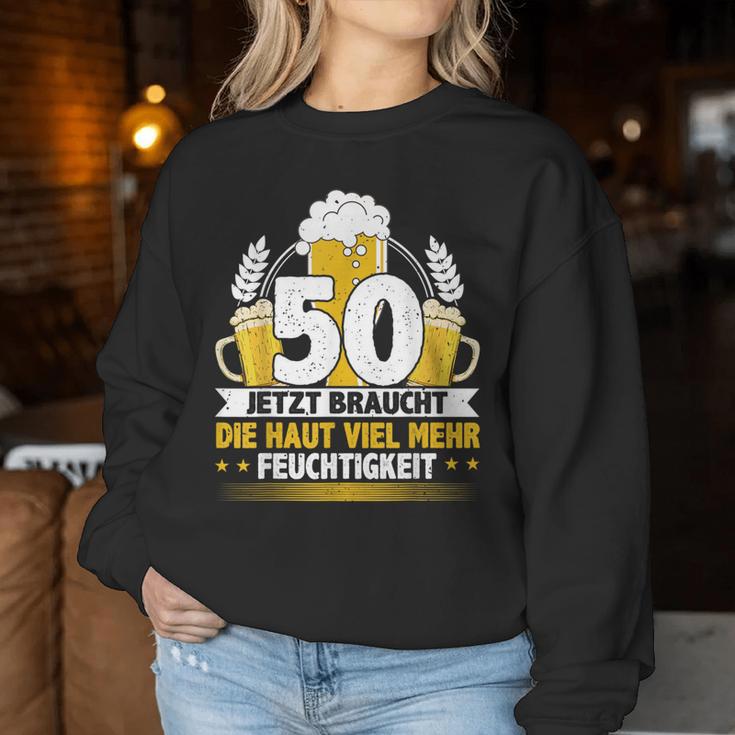 50Th Birthday Beer Slogan Sweatshirt Frauen Lustige Geschenke