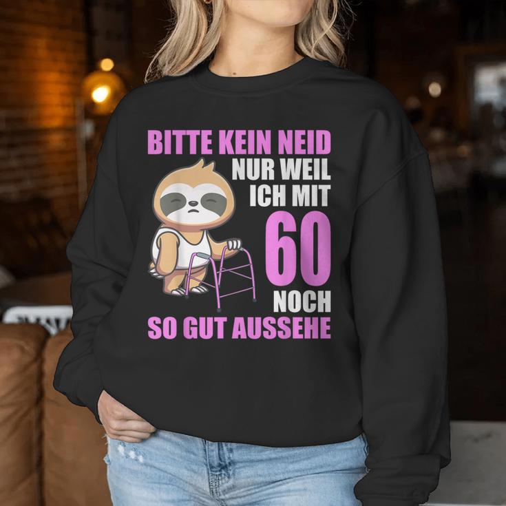 60Th Birthday Bitte Keine Enid 60 Jahre Sloth Sweatshirt Frauen Lustige Geschenke