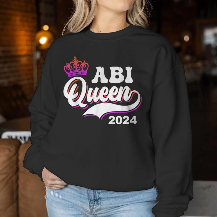 Abitur Queen 2024 Abi High School Sweatshirt Frauen Lustige Geschenke