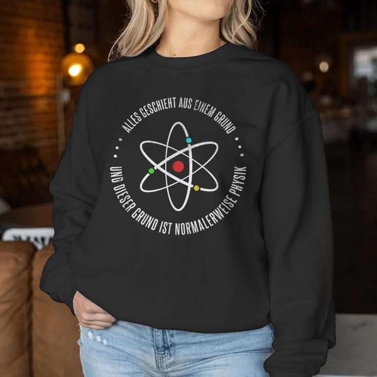 Alles Geschiecht Aus Einer Grund Physik Physiker Teacher Sweatshirt Frauen Lustige Geschenke