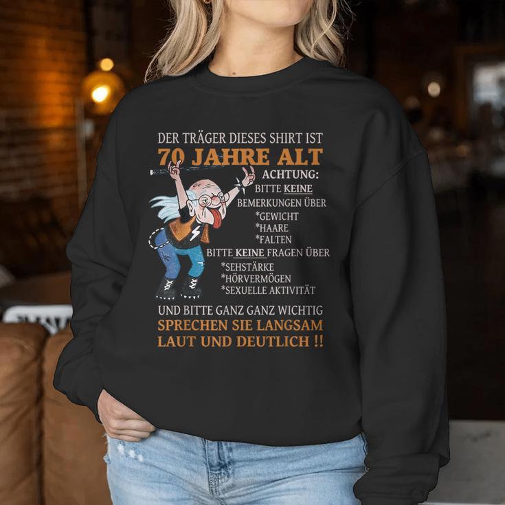 Alter Sack Der Träger Ist 70Th Birthday 1970S Women's Sweatshirt Frauen Lustige Geschenke