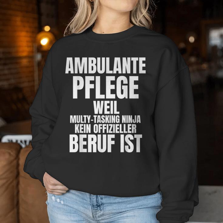 Ambulante Care For Nurse Care Sweatshirt Frauen Lustige Geschenke