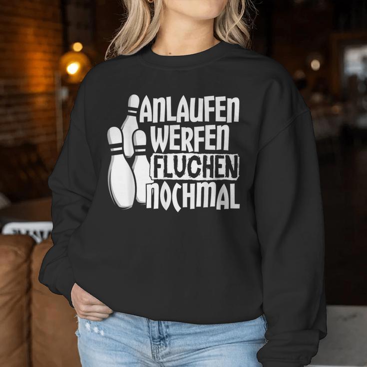 Anlauf Werfen Swearing Nomal Slogan Bowling Sweatshirt Frauen Lustige Geschenke