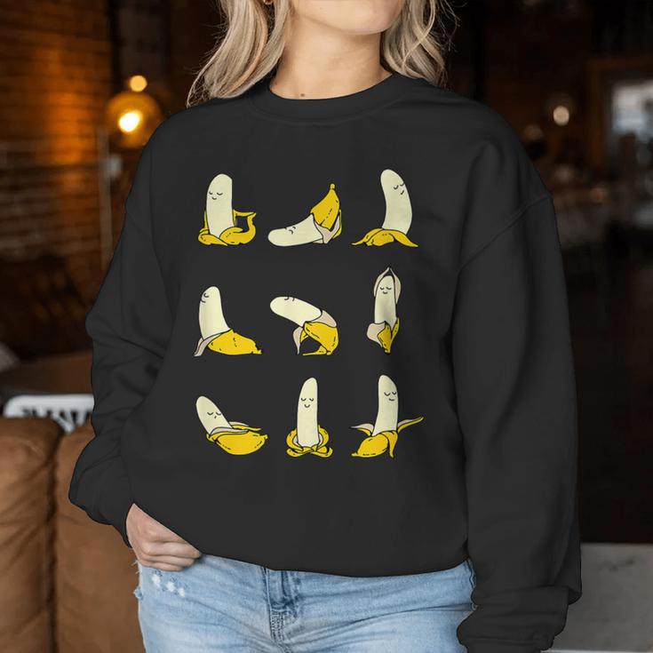 Banana Yoga Sweatshirt Frauen Lustige Geschenke