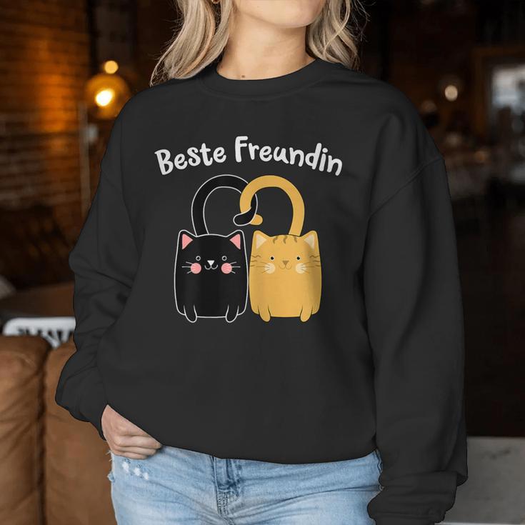 Best Friend Bff Cats Partner Look Girls Nager Sweatshirt Frauen Lustige Geschenke