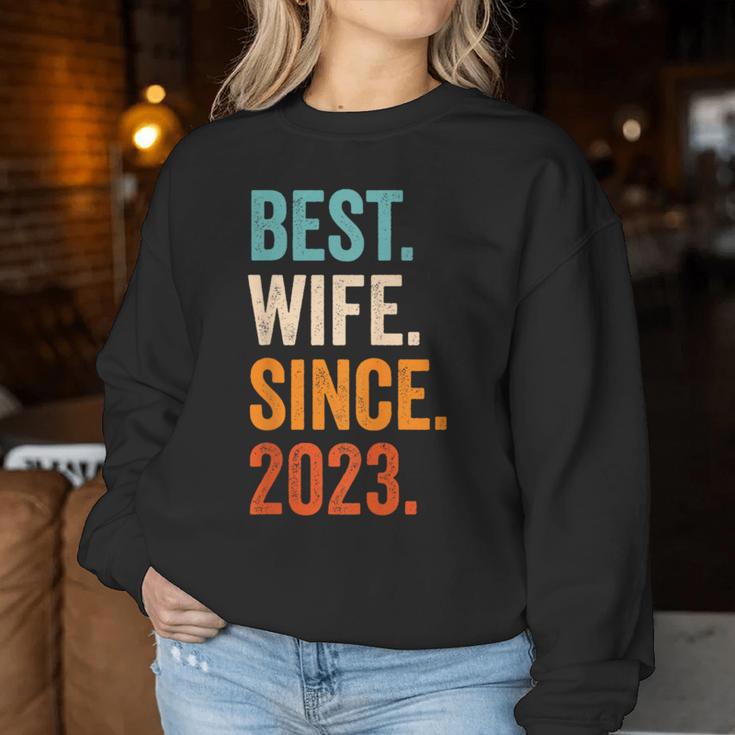 Best Wife Since 2023 1 Hochzeitstag 1 Jahr Sweatshirt Frauen Lustige Geschenke