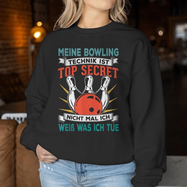 Bowling Ball Bowling Bowling Sweatshirt Frauen Lustige Geschenke