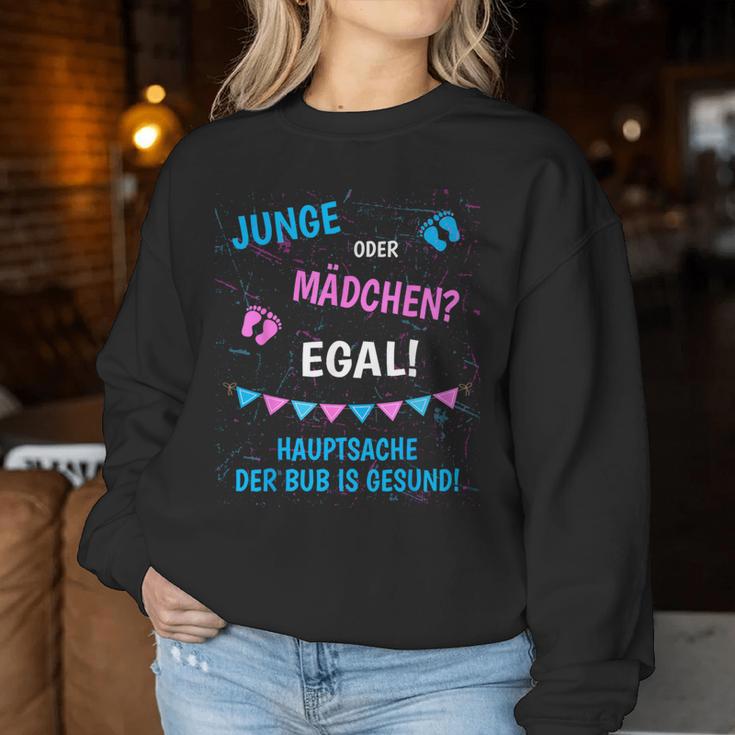 Boy Or Girl Egal Mauptsache Der Bub Ist Gesunde Sweatshirt Frauen Lustige Geschenke