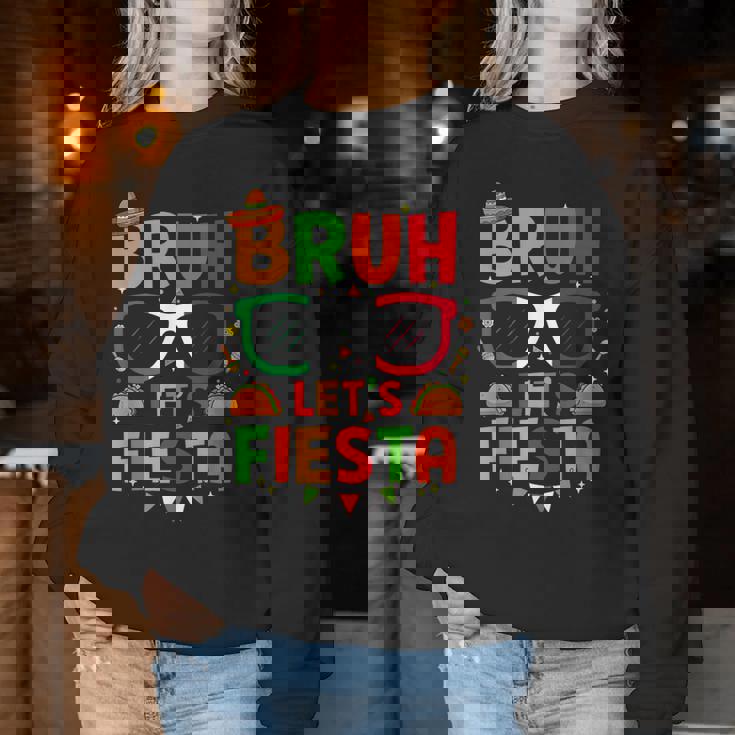 Bruh Let's Fiesta Cinco De Mayo Mexican Party Kid Women Sweatshirt Unique Gifts