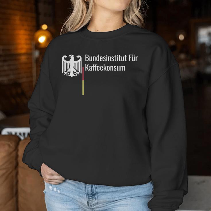 Bundesinstitut Für Kaffeekonsum Saying Fun Coffee Sweatshirt Frauen Lustige Geschenke